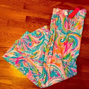 Lilly Pulitzer Bal Harbour Mid-Rise Pala Pants. Size Medium.